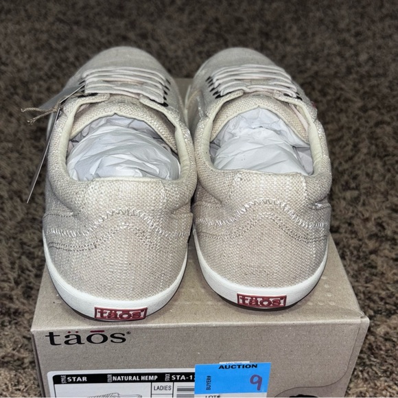 NEW Women’s Taos Star Natural Hemp Sneakers Shoes size 11 - Picture 3 of 7